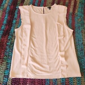 Ann Taylor Blush Ruffle Sleeve Blouse